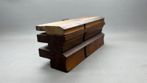 Three Wooden Moulding Planes Nice Profiles In Good Condition