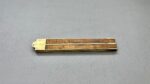 Stanley Rule & Level No 62 Boxwood Rule 2 Foot Long 4 Fold Brass Bound In Good Condition