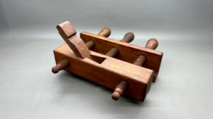 Wooden Plough Plane & Guide Beautiful Timber 3/8" Cutter In Good Condition
