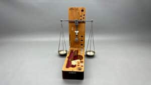 Vintage Jewellers Scales In Original Box Comes with 4 weights In Good Condition