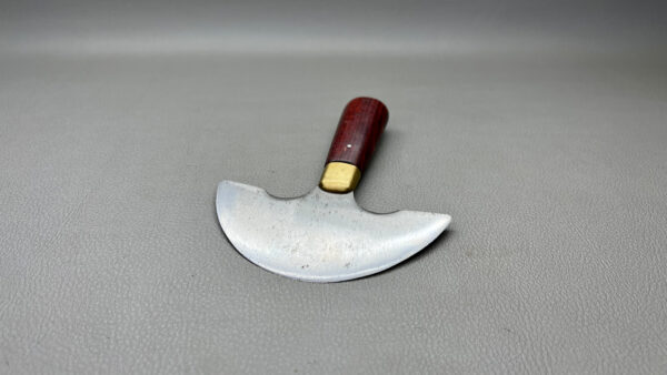 Osborne USA Round Knife Nice Handle 5" Wide In Top Condition