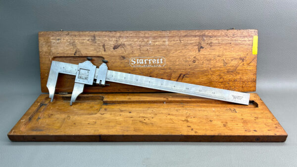 Starrett No 122 Micro Adjustable Vernier 13" Long In Good Condition