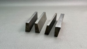 Set of 4 Steel Angles Approx 15 Deg's 4" Long In Good Condition