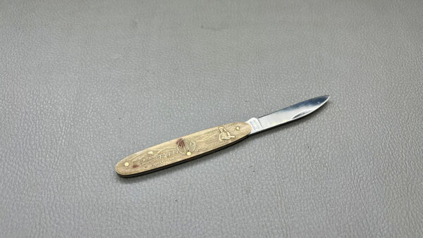 Parker Cut Davie Crockett Pocket Knife 2 1/2" Blade Nice Embossings