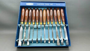 Marples No 60 Set Of Twelve Carving Chisels IOB In Good Condition