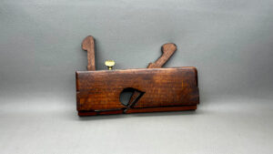 Wooden Double Moulding Plane 7/16" Cutter Front Cutter is u shaped In Good Condition