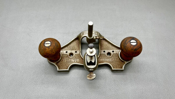 Stanley No71 Router Plane With 1/2" Cutter Good Knobs Made In England In Good Condition