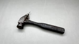 Leather Hammer With Spike & Leather Bound Handle 1 1/8" Round Face & Detachable Spike