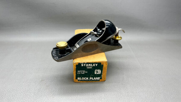 Stanley USA No 9 1/4 Block Plane In Good Condition Good Length To Cutter In Original Box