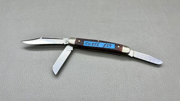 Kutmaster NY USA 3 Blade Pocket Knife 2 3/4" Knife & 4" Folded