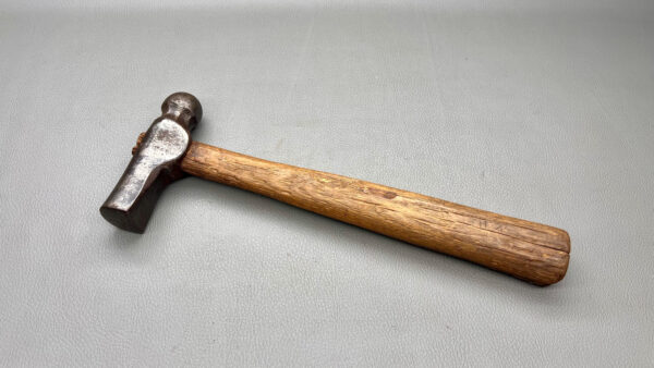 Vintage Hammer With 4 3/4" Long Head Ball Peen & Half Round On Other 
