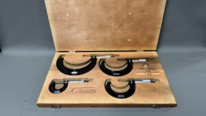 Starrett USA No 436 4 Piece Micrometer Set