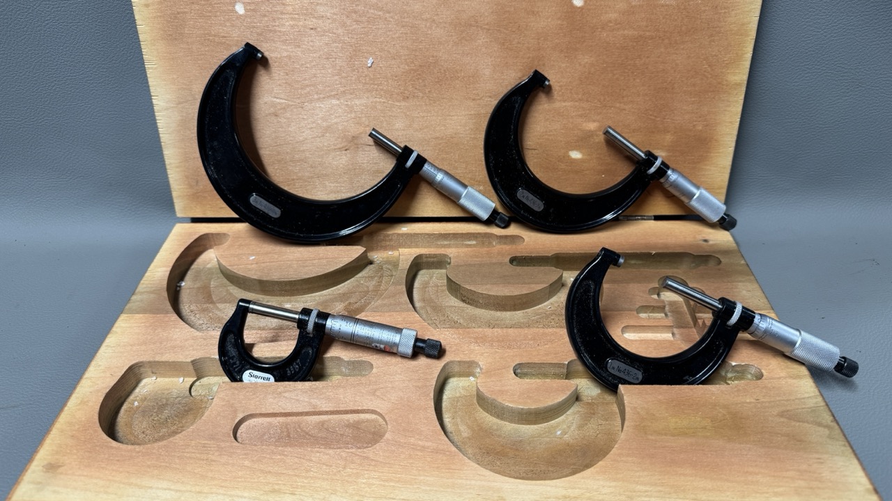 Starrett USA No 436 4 Piece Micrometer Set - Image 2