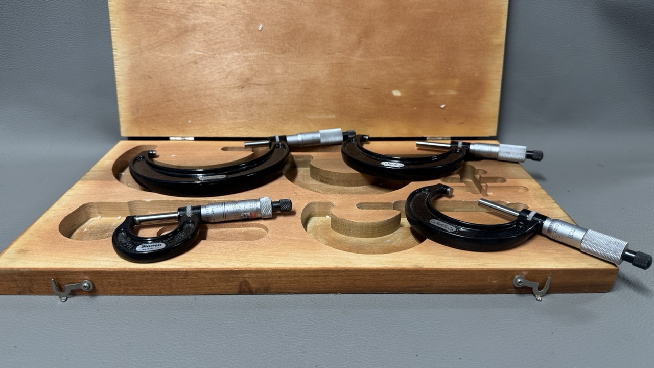 Starrett USA No 436 4 Piece Micrometer Set - Image 3