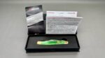 Boker Tree Germany Folding Knife Medium Stockman In Lime Green IOB In New Condition