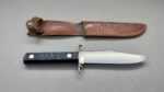 Colonial Prov USA Knife & Leather Sheath In Good Condition - Cap Lifter & Can Opener