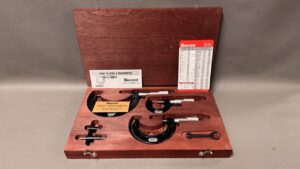 Starrett ST436 1AXRLZ 3 Piece Micrometer Set