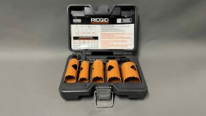 Ridgid Hole Saw Set Sizes 22, 25, 29, 32, And 38mm