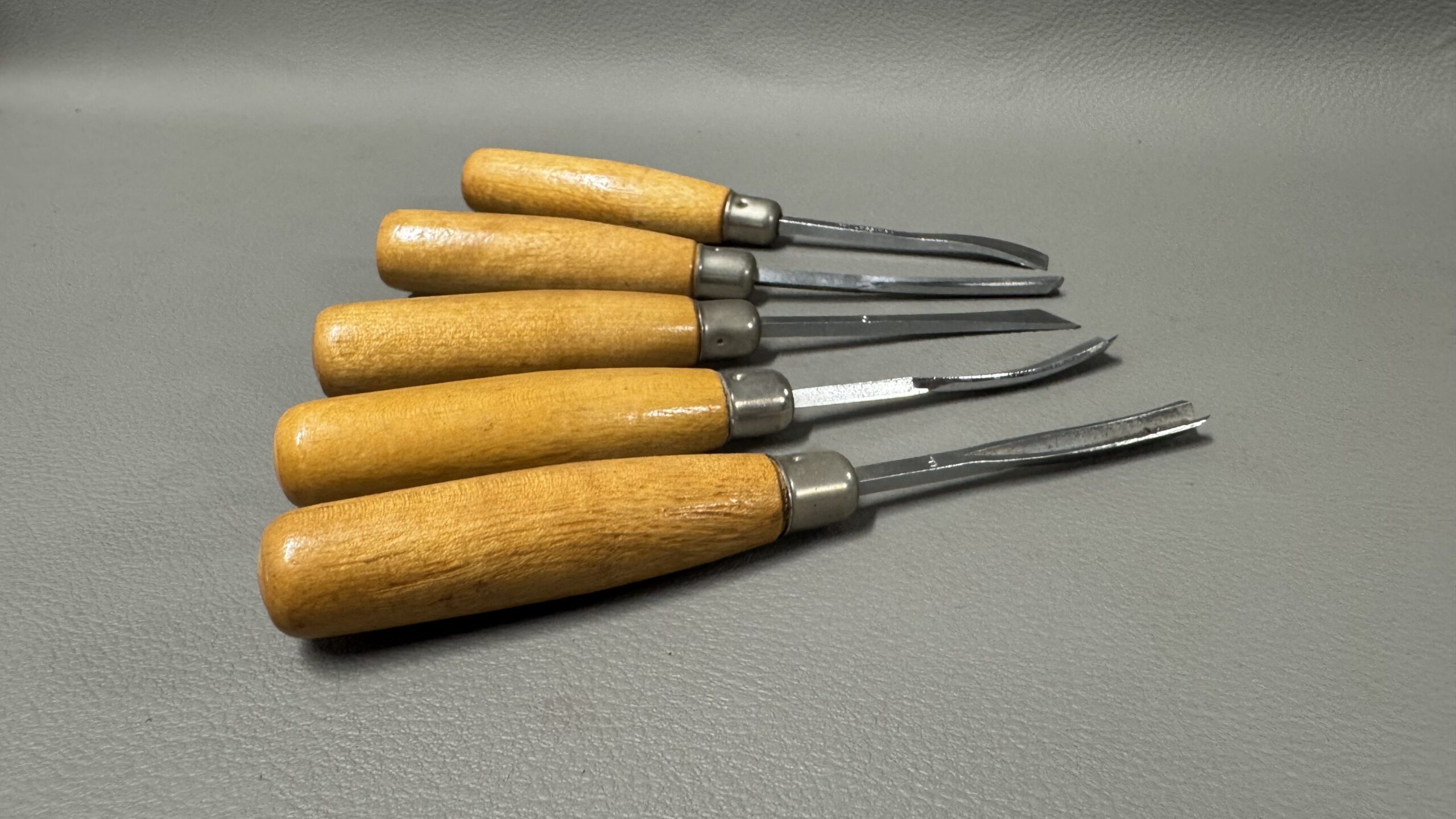 Set Of Five Italian Carving Chisels - Image 2