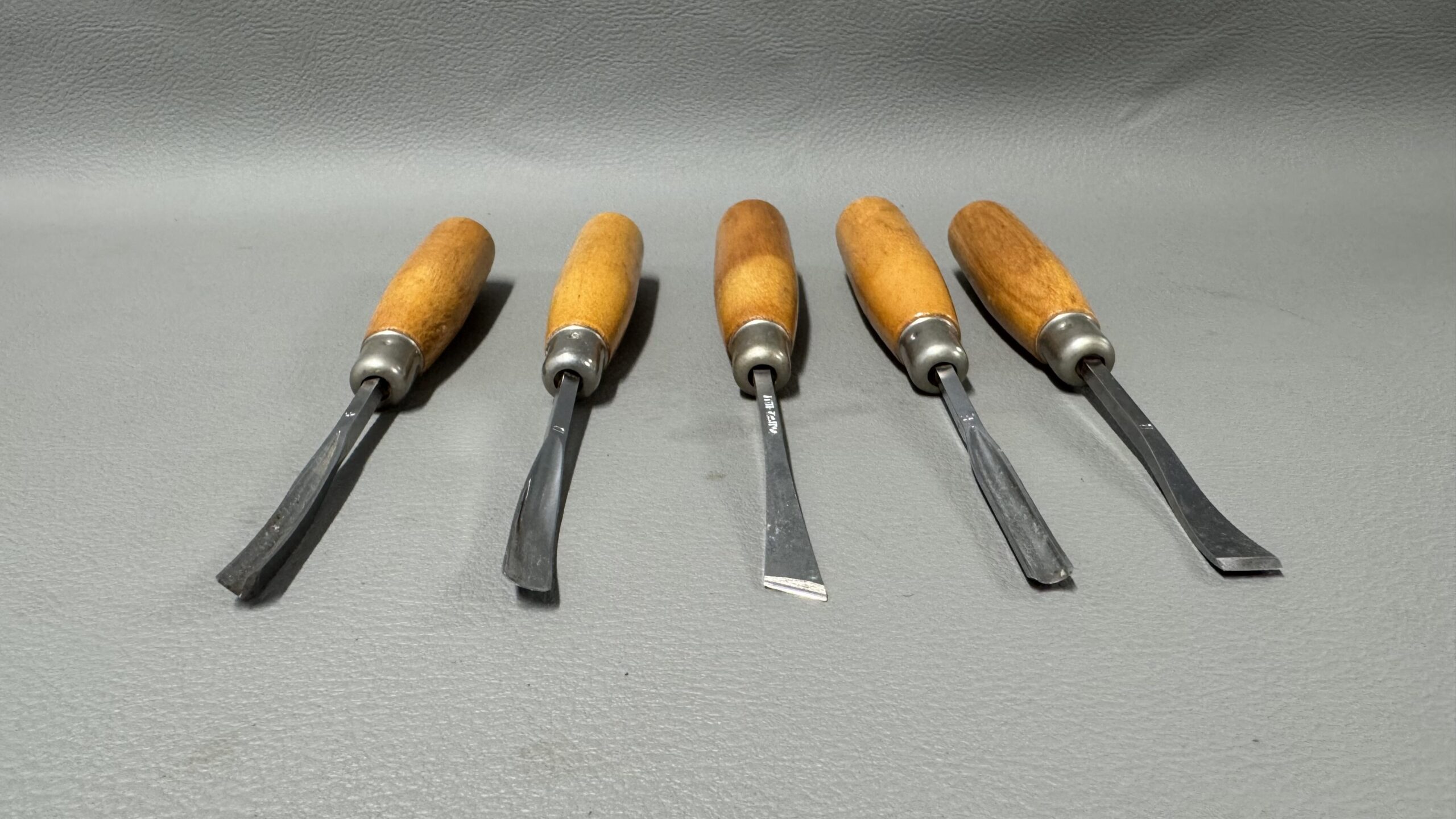 Set Of Five Italian Carving Chisels - Image 3