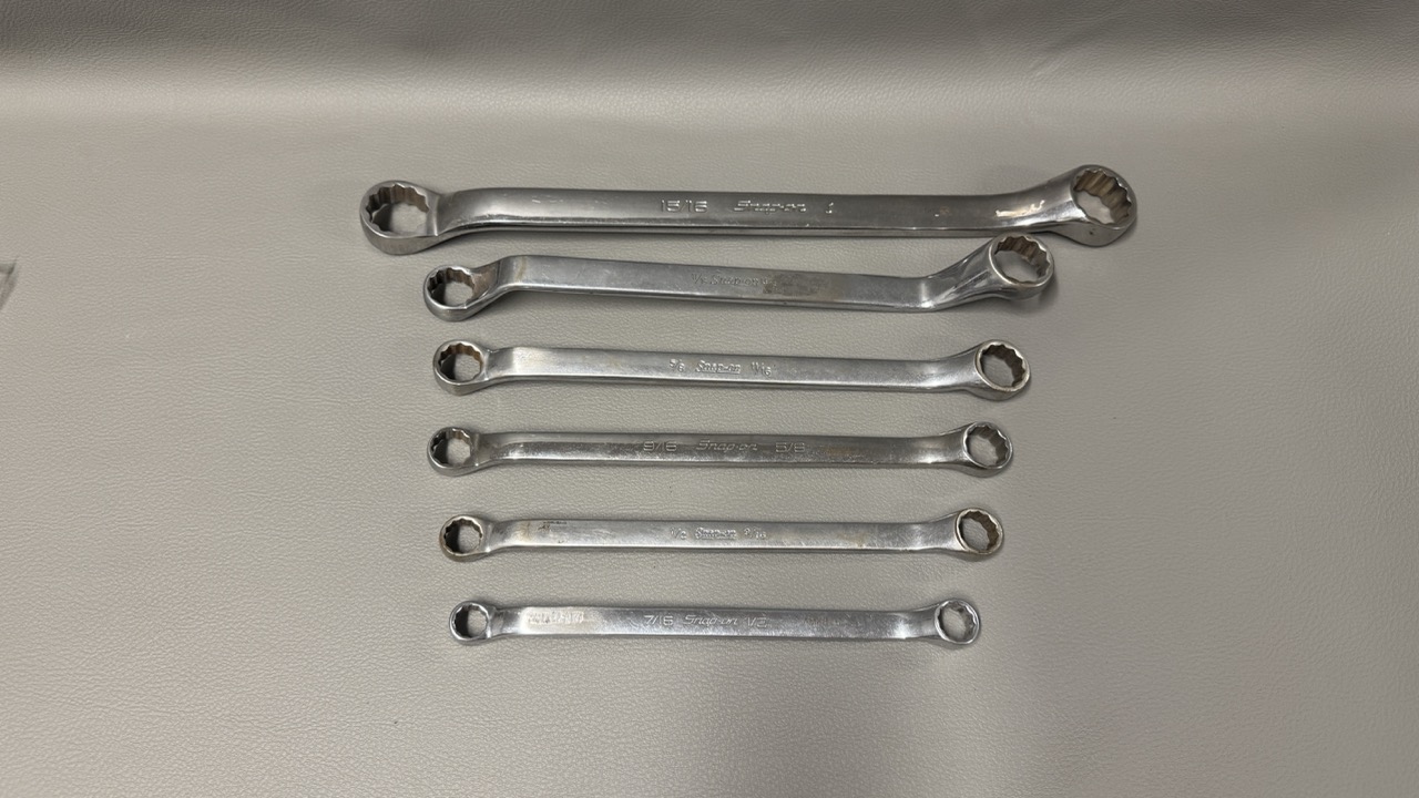 Snap On Ring Spanner Set Good Sizes
