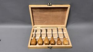 Set Of Six Palm Chisels In Original Box