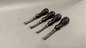 French Style Leather Edgers With Ebony Handles