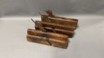 Three Wood Moulding Planes