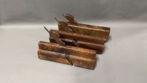 Three Wood Moulding Planes