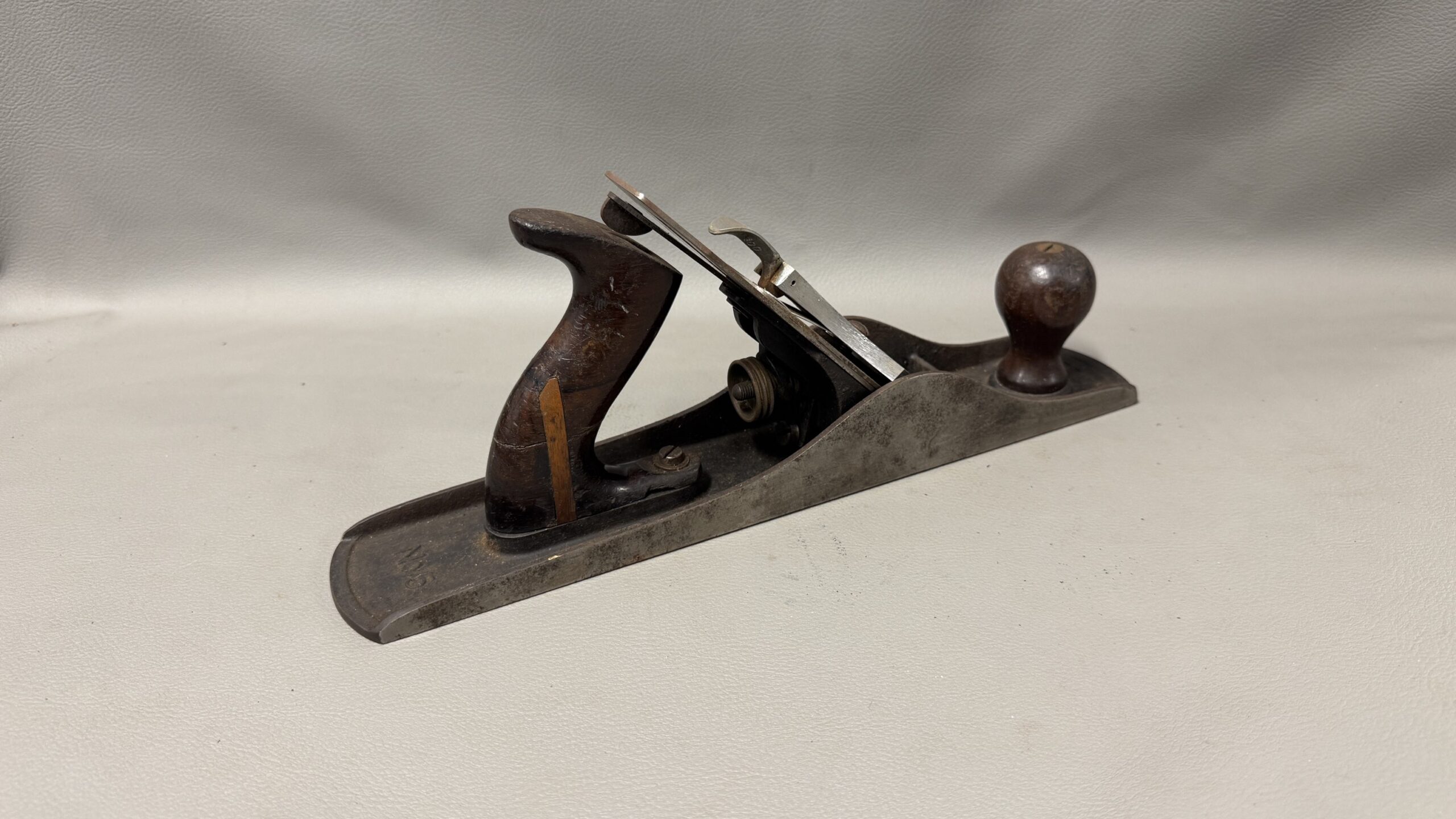 Stanley Bailey No 5 Bench Plane Repaired Tote